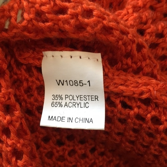36 Point 5 Studded Orange and Silver Sweater. D/A141/650 - Picture 5 of 5
